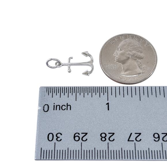 Anchor Charm | Vintage Sterling Silver 925 - Picture 5 of 6